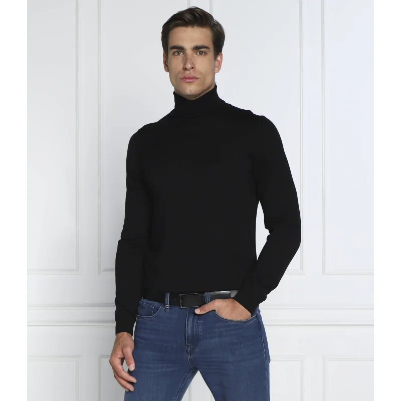 BOSS BLACK Wełniany golf Musso-P | Slim Fit