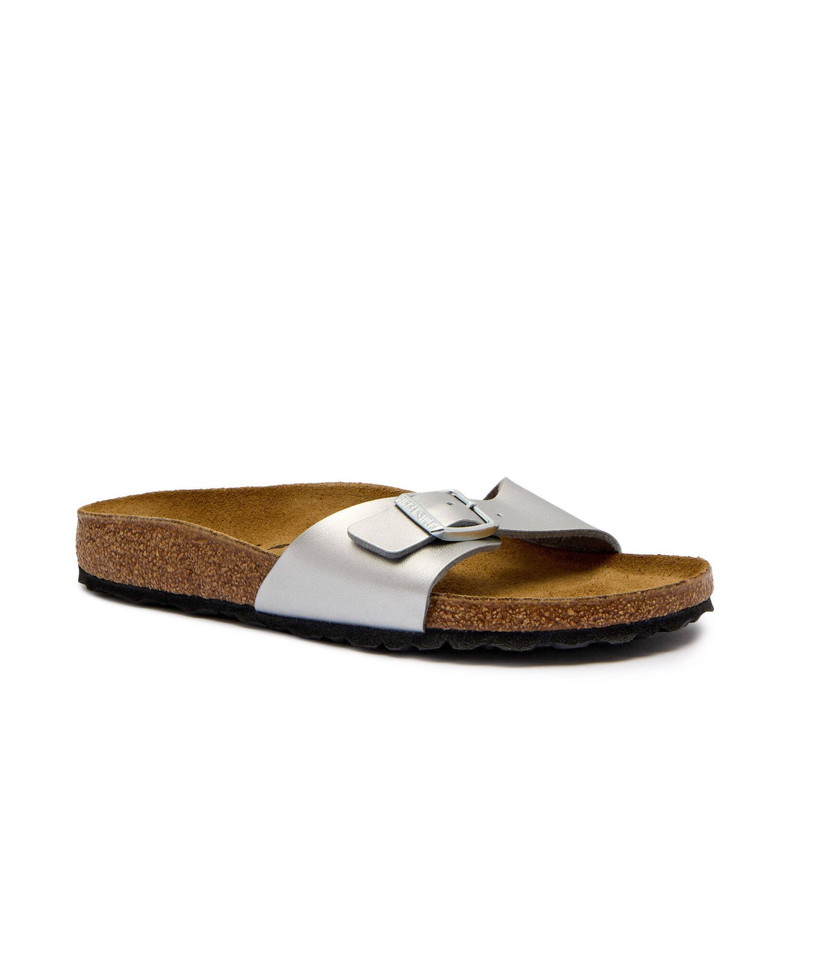 Birkenstock Klapki Madrid narrow fit z dodatkiem skóry