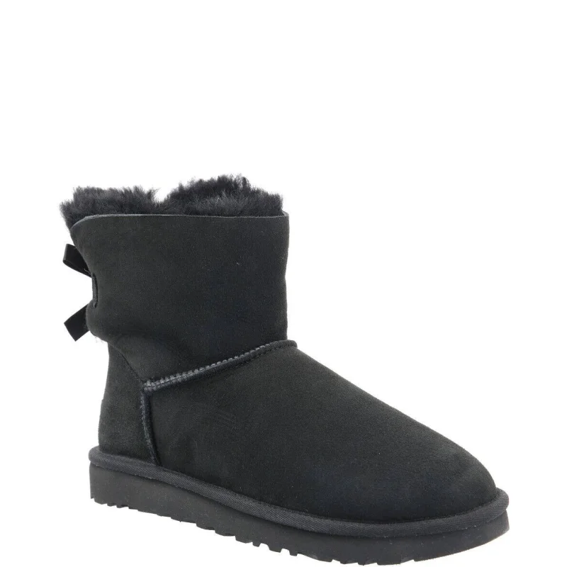 UGG Skórzane śniegowce Mini bailey bow II