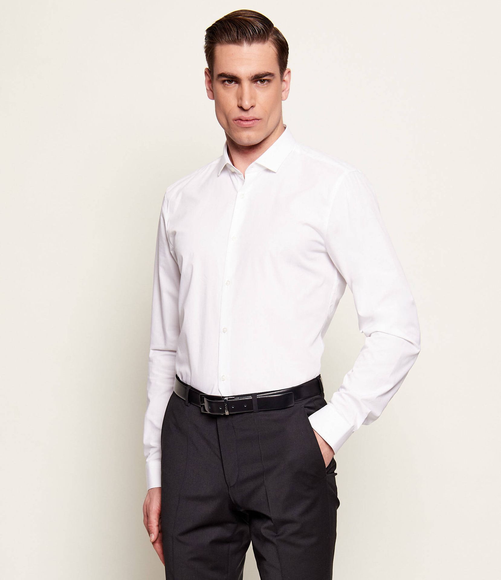 HUGO Koszula Erondo Extra slim fit easy iron