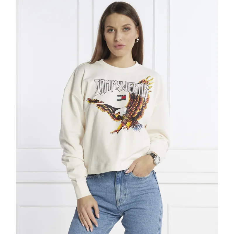Tommy Jeans Bluza VINTAGE EAGLE CREW | Relaxed fit