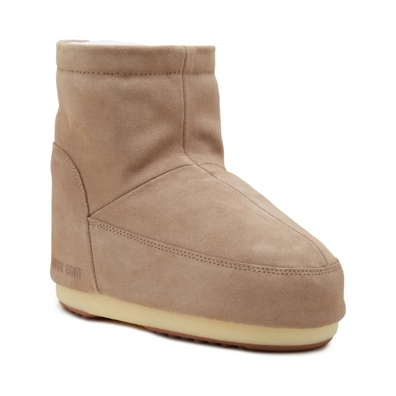 Moon Boot Skórzane śniegowce MB ICON LOW NOLACE SUEDE