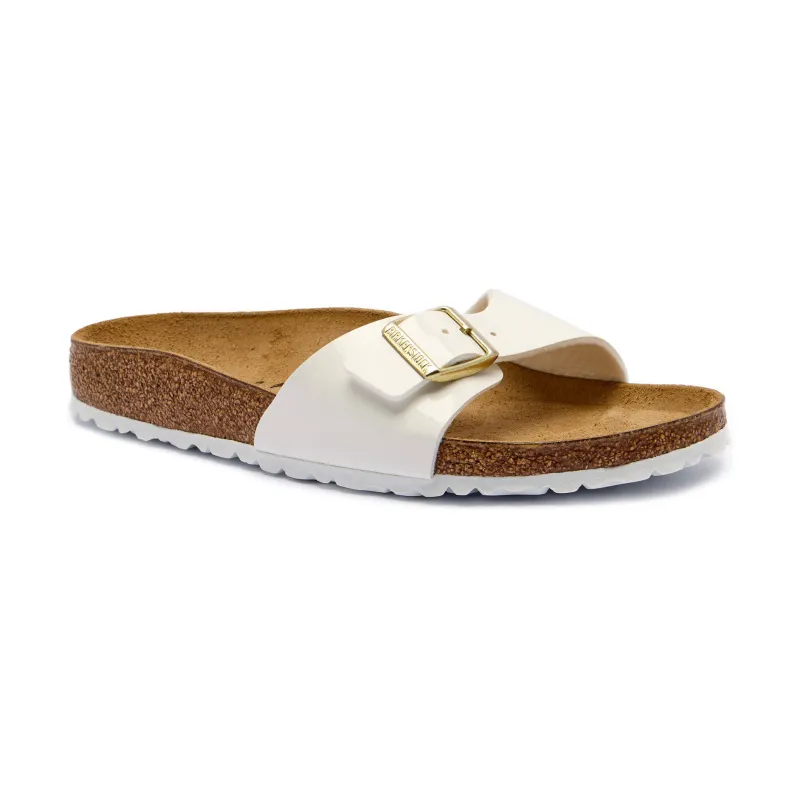 Birkenstock Klapki Madrid narrow fit z dodatkiem skóry