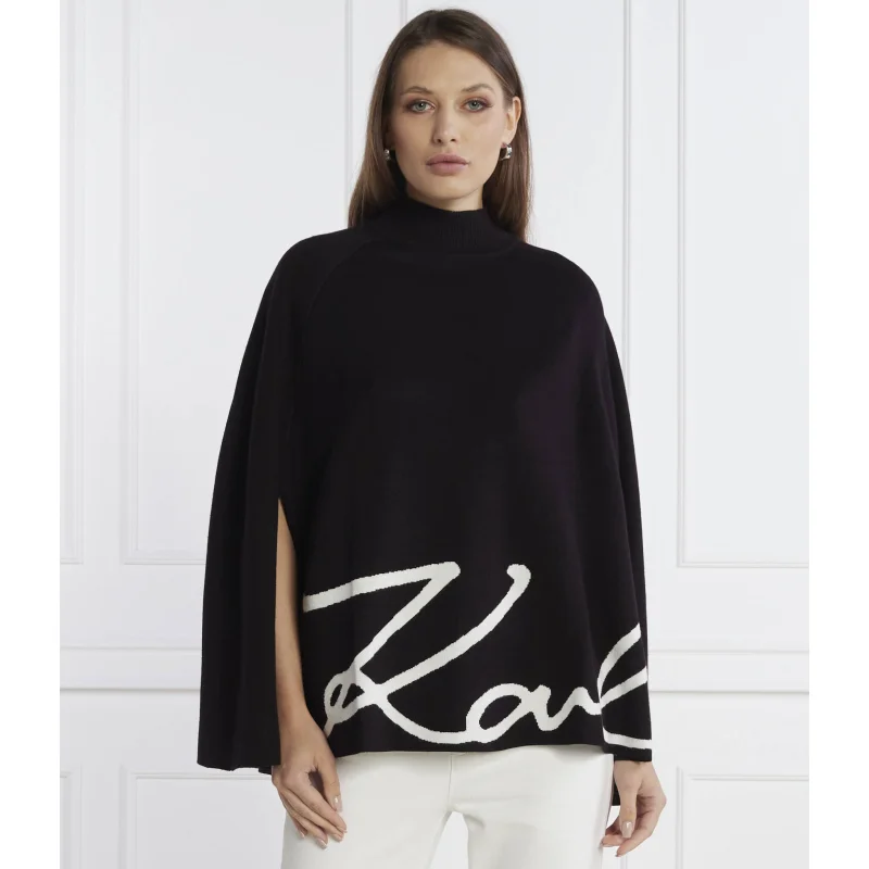 Karl Lagerfeld Ponczo karl signature cape | Loose fit