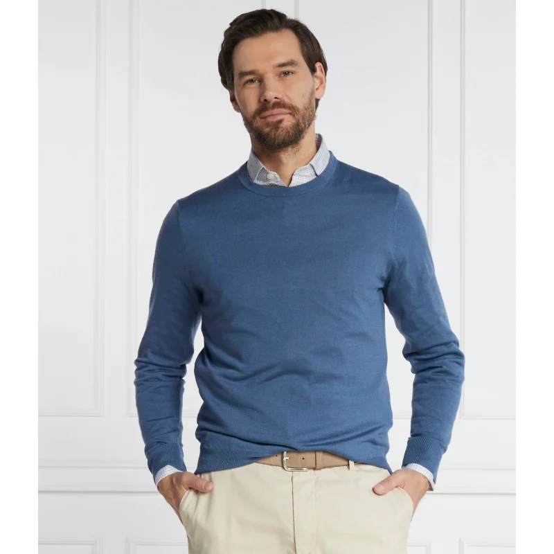 Hackett London Wełniany sweter | z dodatkiem jedwabiu
