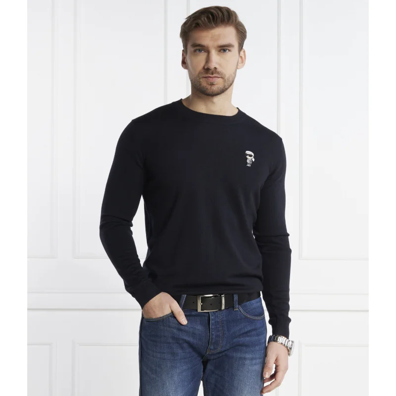 Karl Lagerfeld Wełniany sweter | Regular Fit