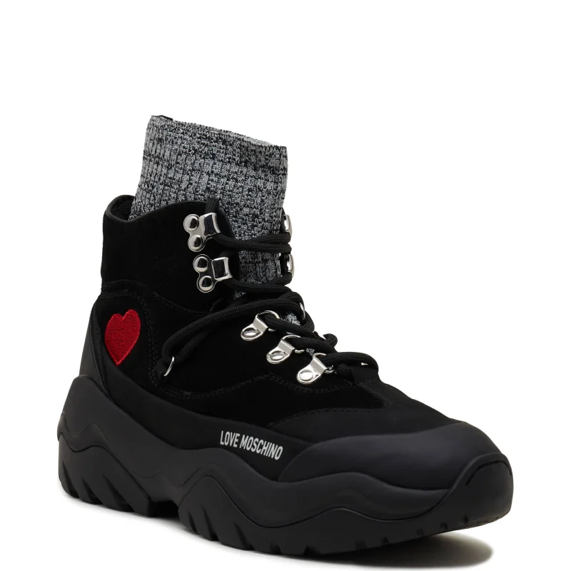 Love Moschino Skórzane trapery