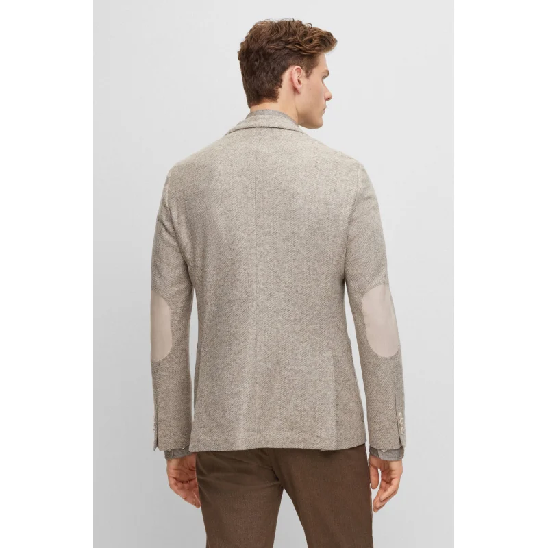 BOSS BLACK Marynarka C-Jaye-J-Elbow-234 | Regular Fit | z dodatkiem wełny