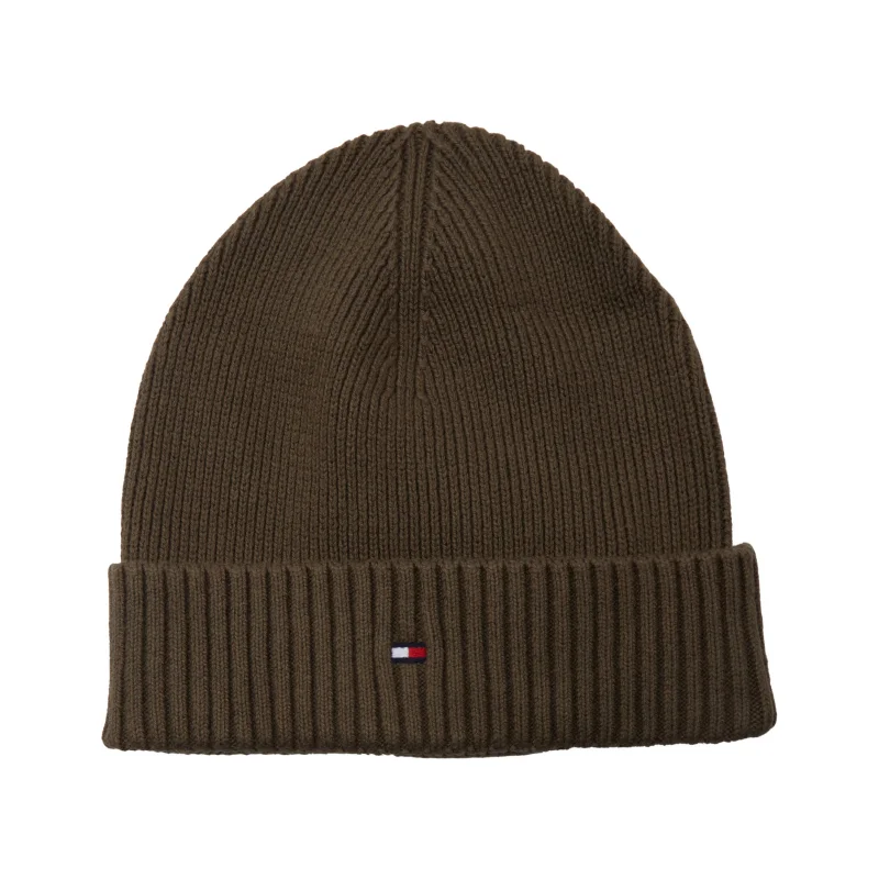 Tommy Hilfiger Czapka ESSENTIAL FLAG | z dodatkiem kaszmiru