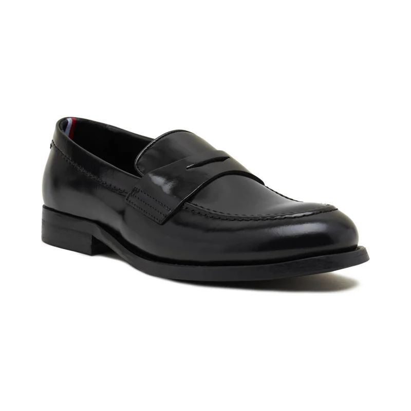 Tommy Hilfiger Skórzane loafersy THUNIT PATENT