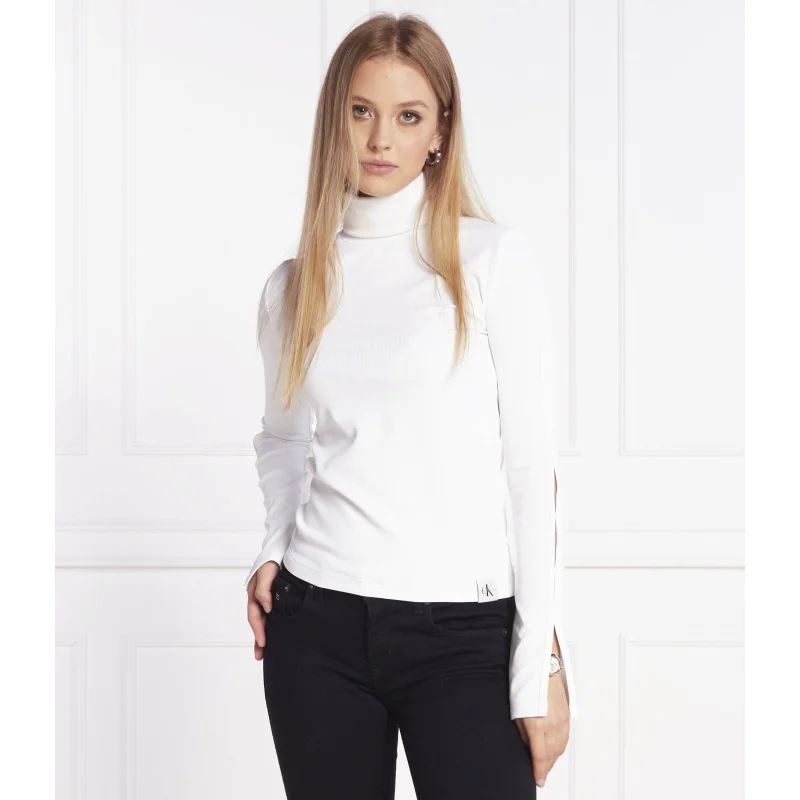 CALVIN KLEIN JEANS Golf TAB SPLIT RIB MOCK NECK | Regular Fit
