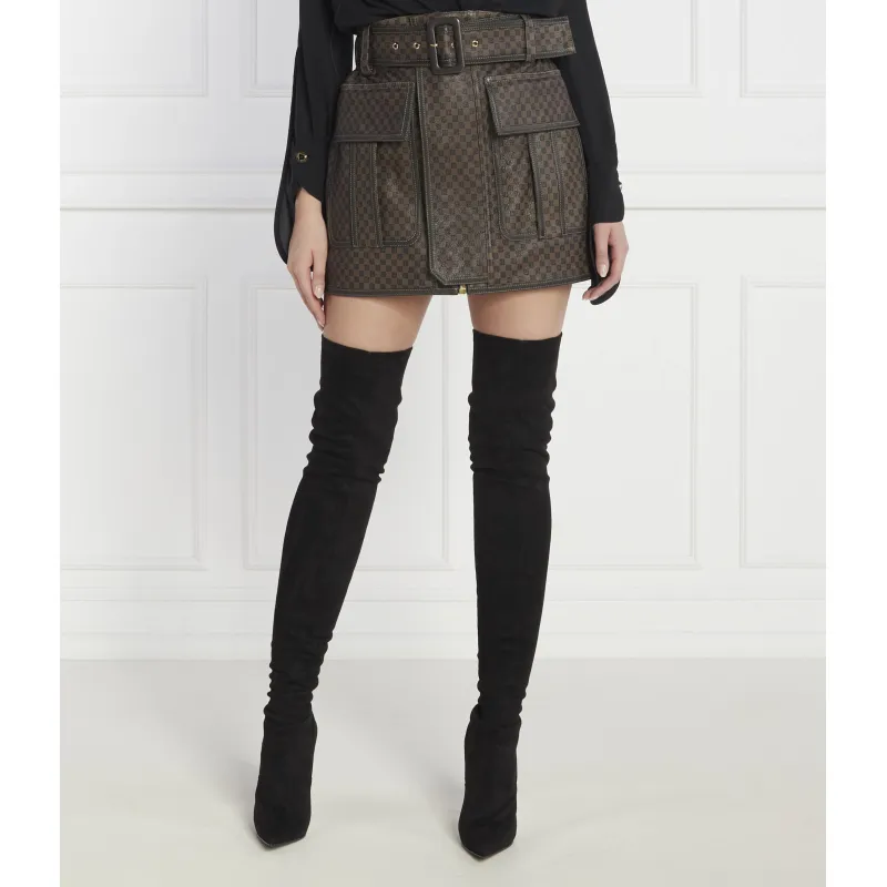 Balmain Skórzana spódnica