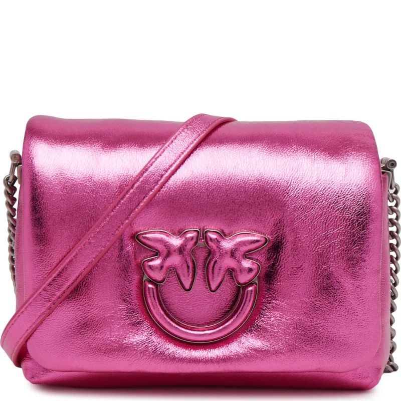 Pinko Skórzana listonoszka LOVE CLICK PUFF BABY SHEEP NAP