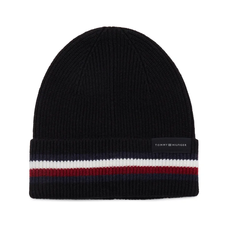 Tommy Hilfiger Czapka CORPORATE | z dodatkiem wełny