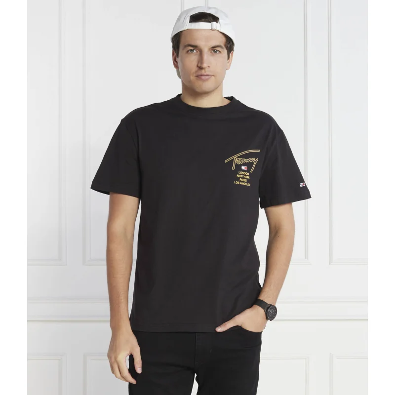 Tommy Jeans T-shirt GOLD SIGNATURE BACK | Regular Fit