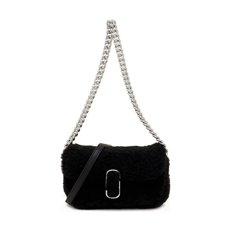 Marc Jacobs Listonoszka THE MINI SHOULDER z dodatkiem skóry shearling