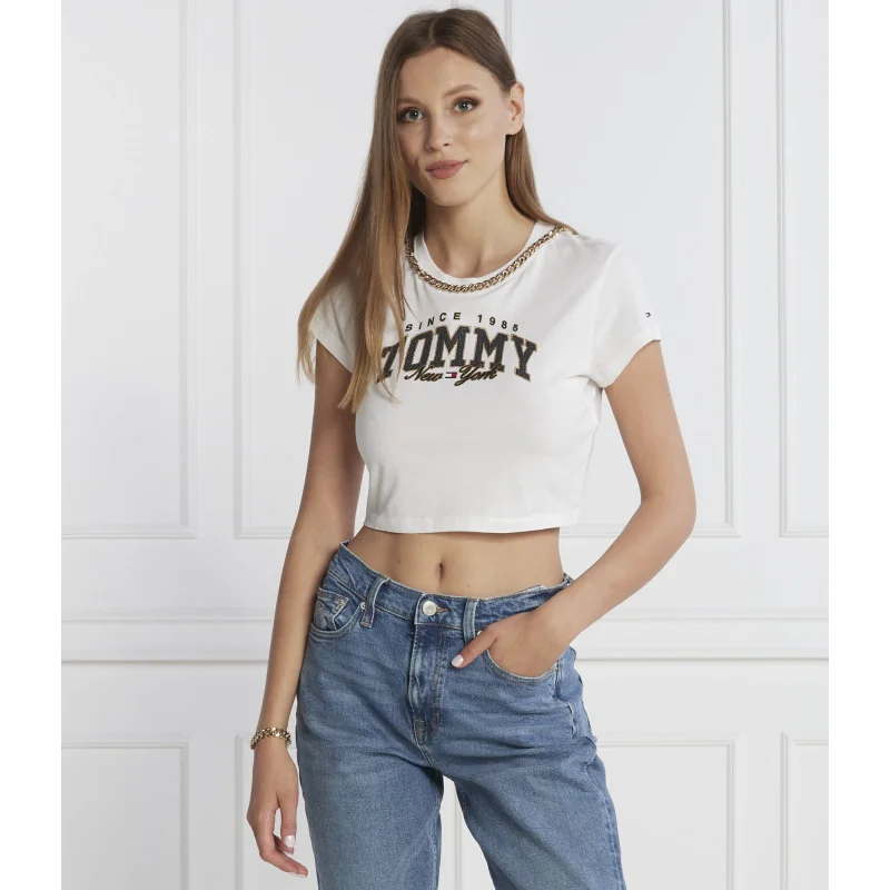 Tommy Jeans T-shirt LUX VARSITY | Cropped Fit