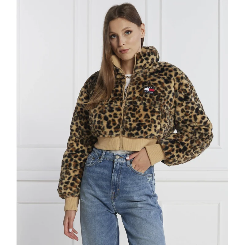 Tommy Jeans Kurtka LEO FAUX | Cropped Fit