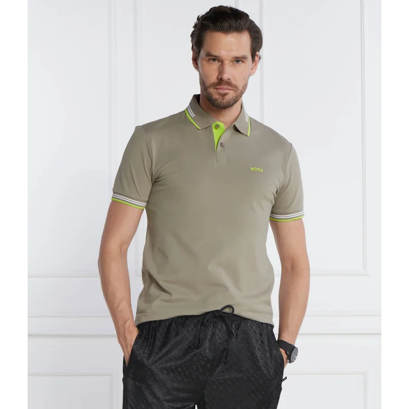 BOSS GREEN Polo Paul Curved | Slim Fit | stretch