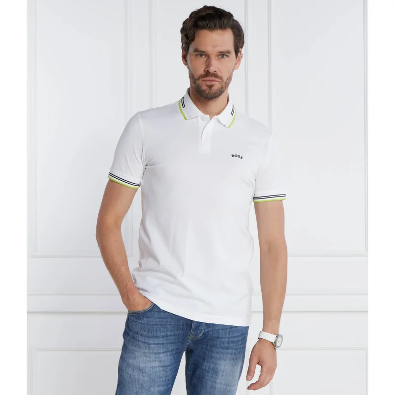 BOSS GREEN Polo Paul Curved | Slim Fit | stretch