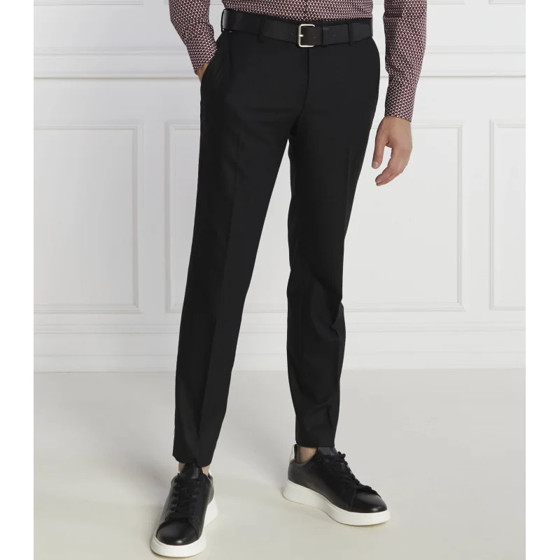 BOSS Spodnie P Genius CW | Slim Fit | z dodatkiem wełny