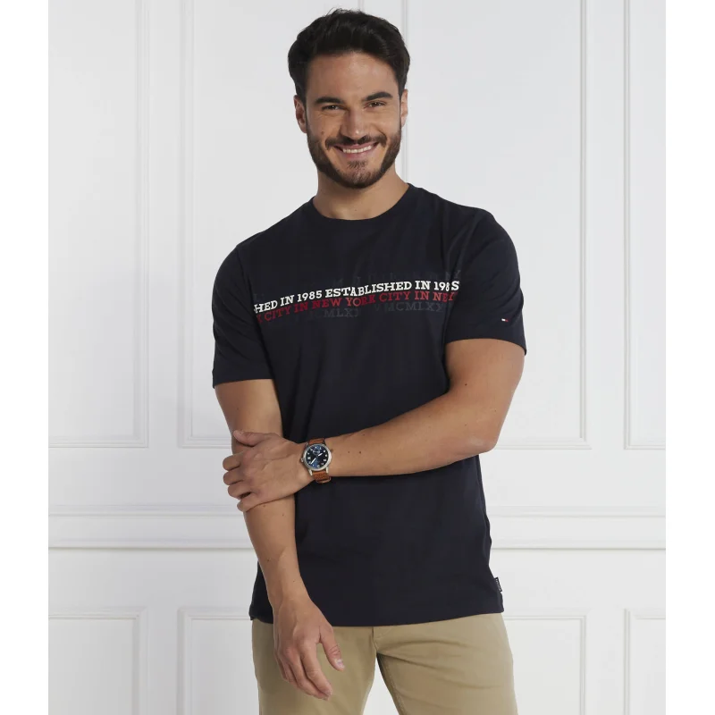 Tommy Hilfiger T-shirt CENTER CHEST STRIPE TEE | Regular Fit