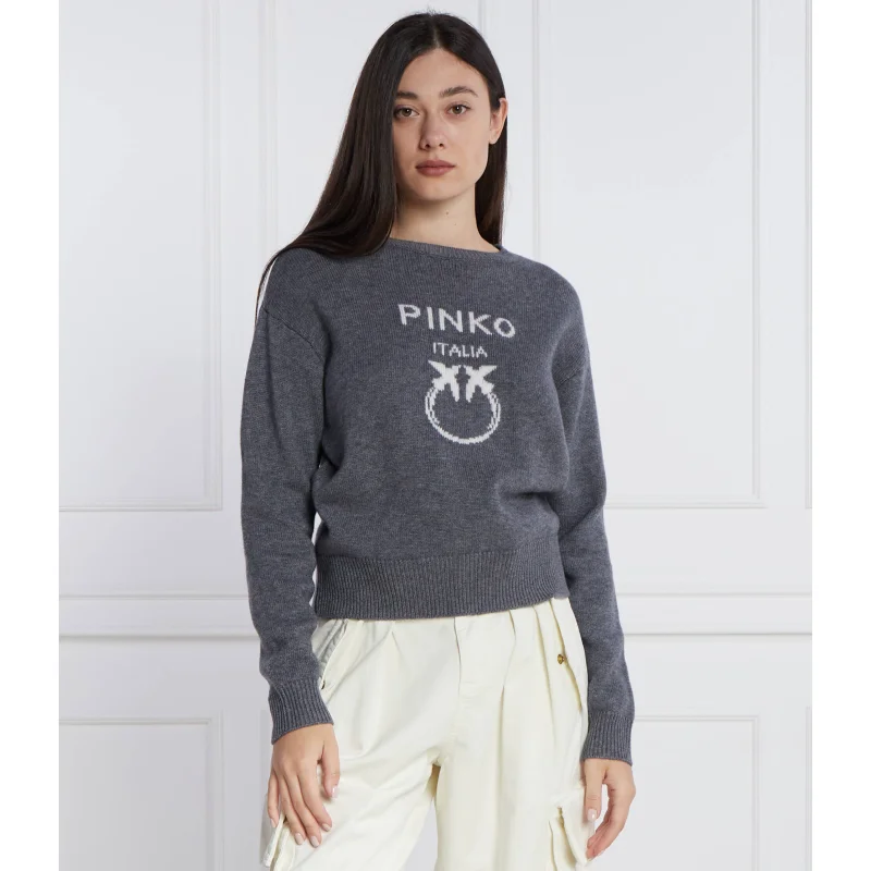 Pinko Wełniany sweter | Regular Fit