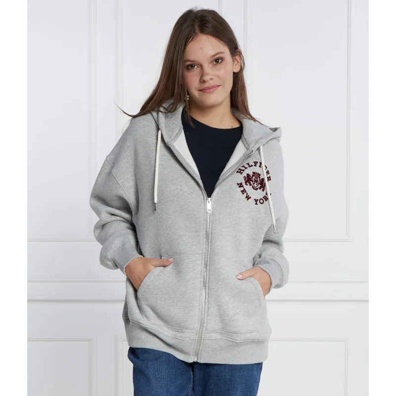 Tommy Hilfiger Bluza VARSITY LONG ZIP UP | Relaxed fit