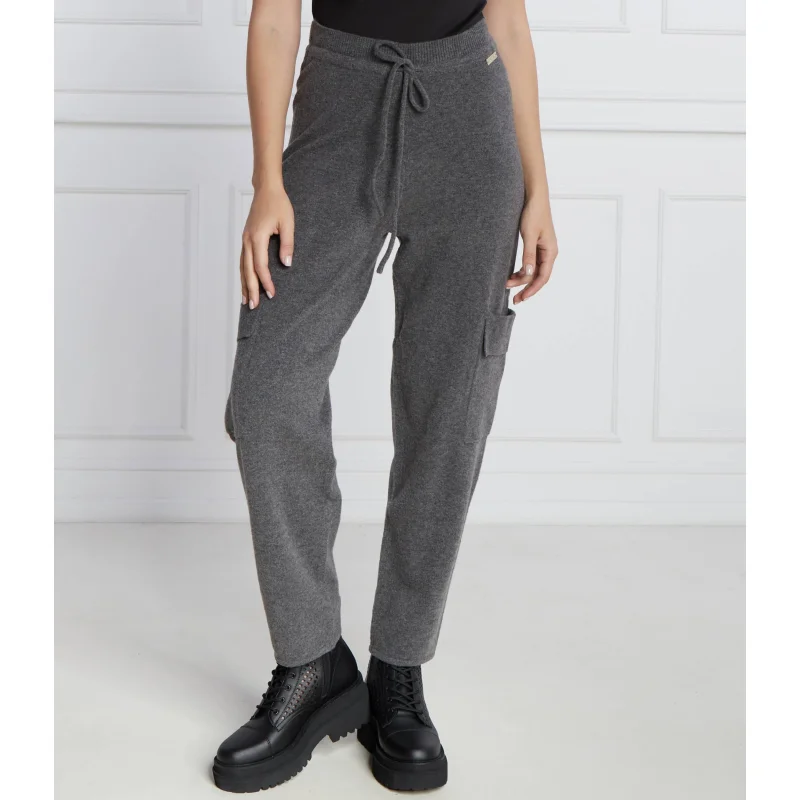 Twinset U&B Spodnie | Straight fit | z dodatkiem wełny