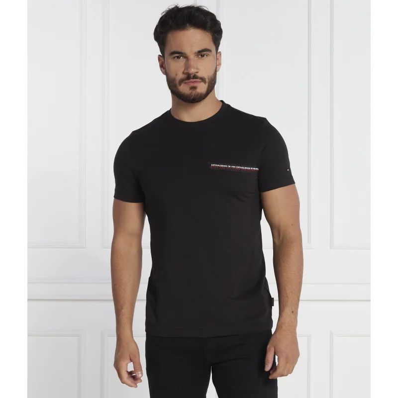 Tommy Hilfiger T-shirt SMALL CHEST STRIPE MONOTYPE TEE | Slim Fit