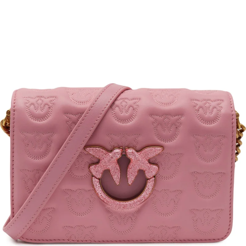Pinko Skórzana listonoszka LOVE CLICK MINI LO