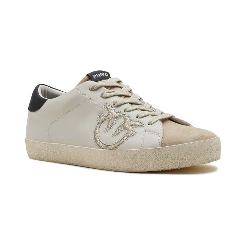 Pinko Skórzane trampki SEATTLE SNEAKER PELLE VITELLO+