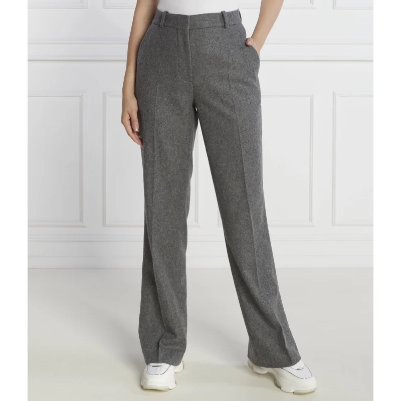 Calvin Klein Wełniane spodnie | Regular Fit