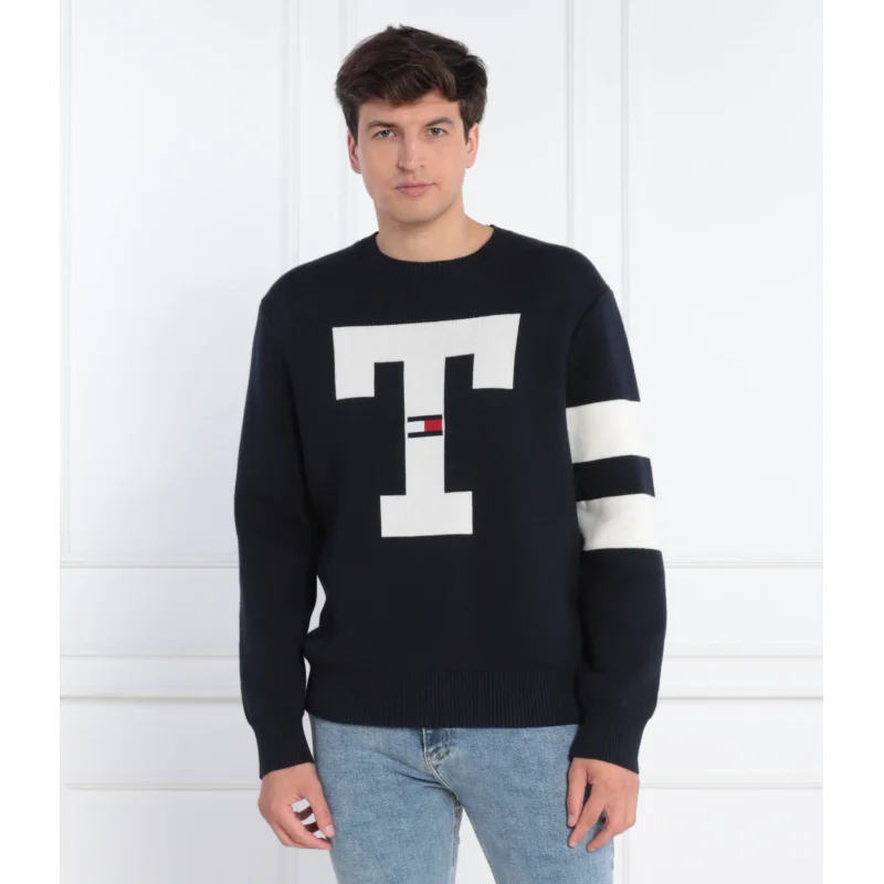Tommy Jeans Sweter TJM RLX LETTER | Regular Fit