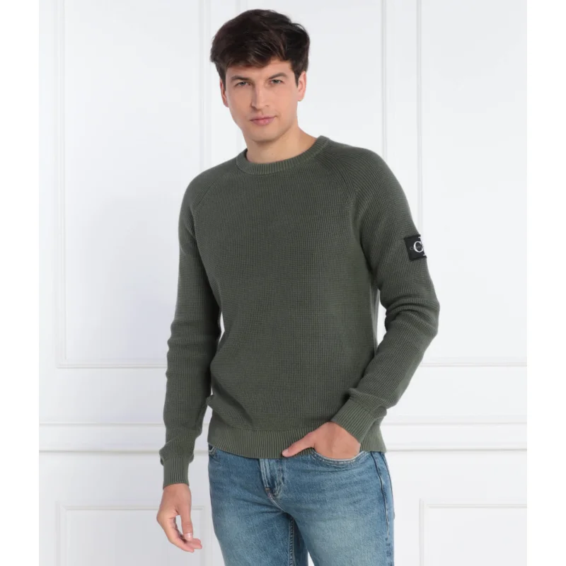 CALVIN KLEIN JEANS Sweter BADGE EASY | Regular Fit