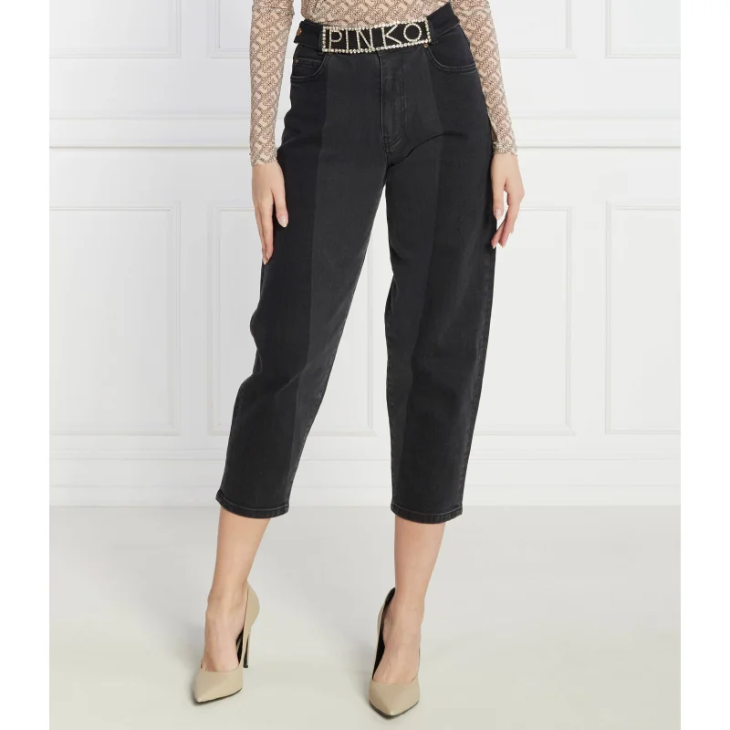 Pinko Jeansy MADDIE BELT MOM FIT DENIM BLA | Regular Fit