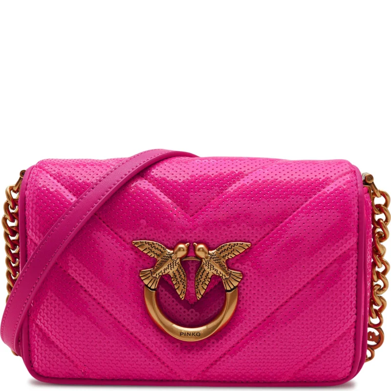 Pinko Skórzana listonoszka LOVE CLICK MINI