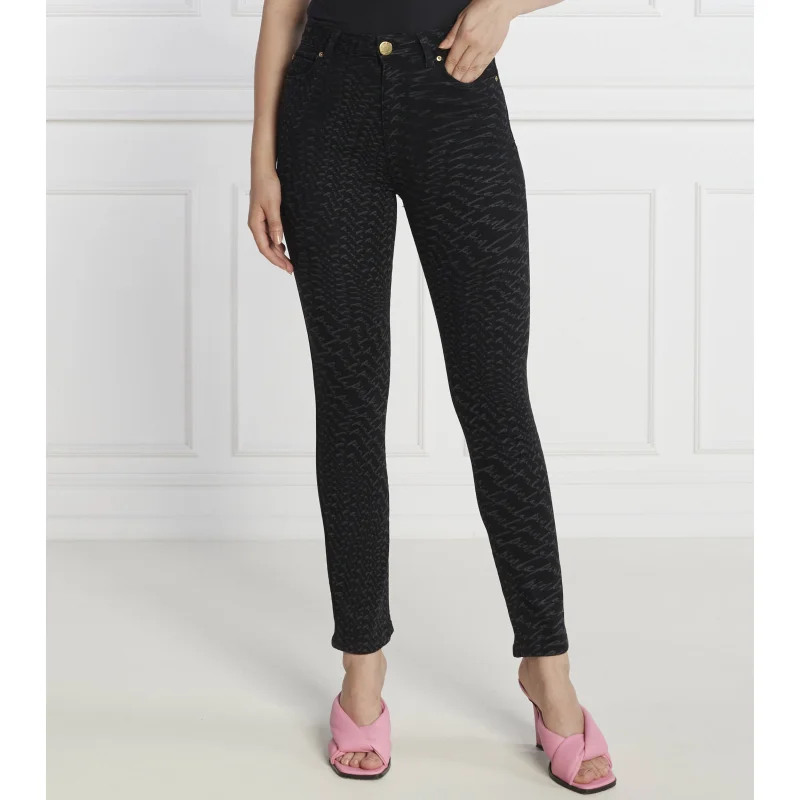Pinko Jeansy SUSAN NO BELT SKINNY DENIM BLK | Skinny fit