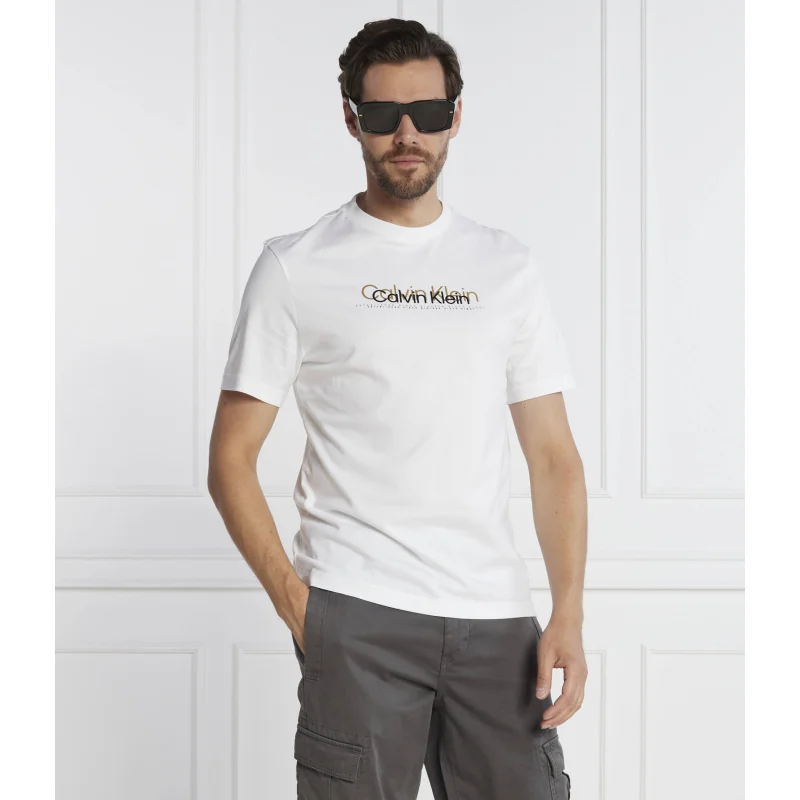 Calvin Klein T-shirt DOUBLE FLOCK LOGO | Regular Fit