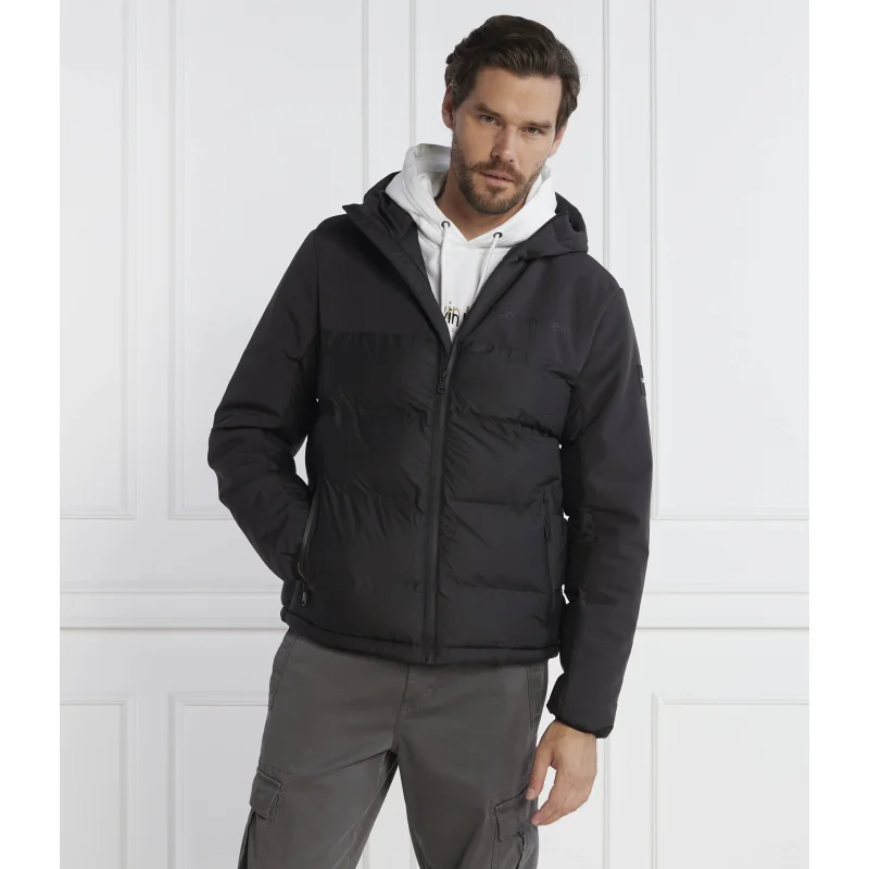 Calvin Klein Kurtka MIX MEDIA QUILT HOOD | Regular Fit