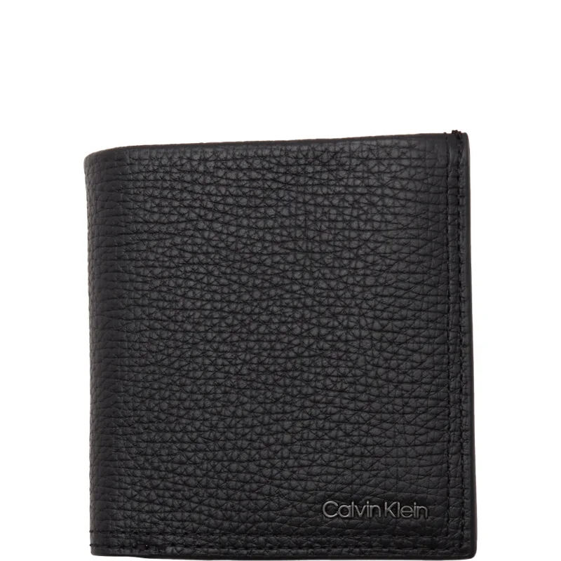 Calvin Klein Skórzany portfel MINIMALISM TRIFOLD 6CC W/COIN