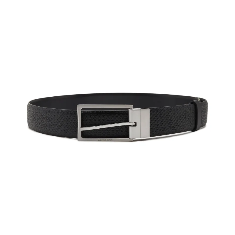 Calvin Klein Skórzany dwustronny pasek ADJ/REV SLIM FRAME MONO 35MM