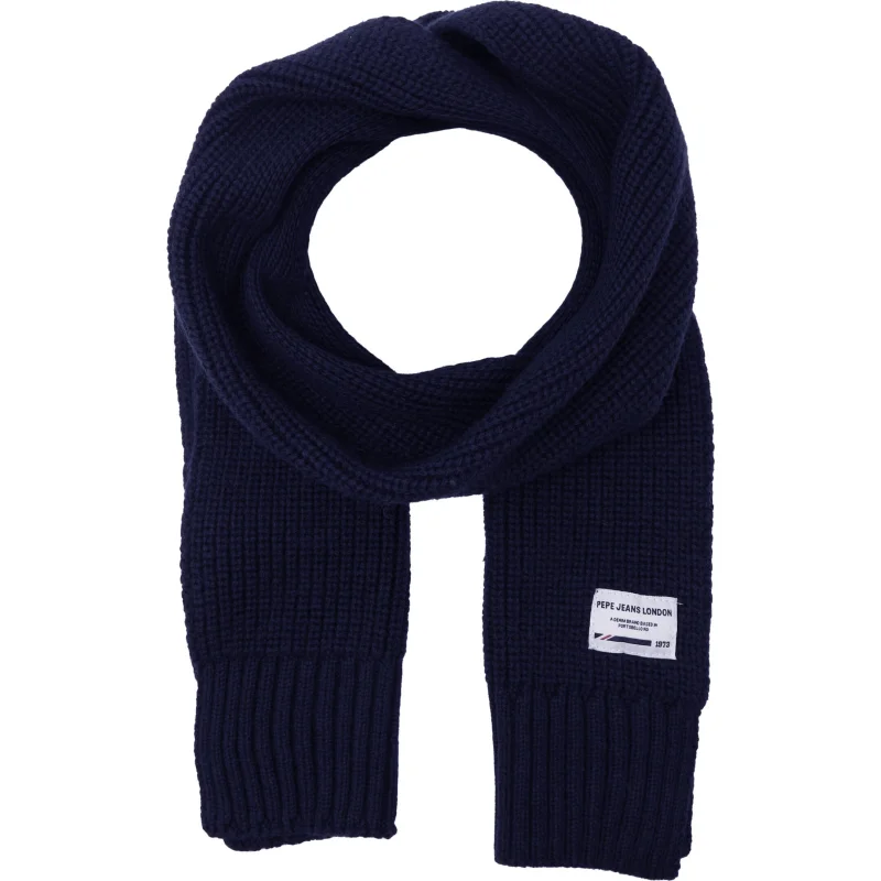 Pepe Jeans London Szal JOHNNY SCARF | z dodatkiem wełny