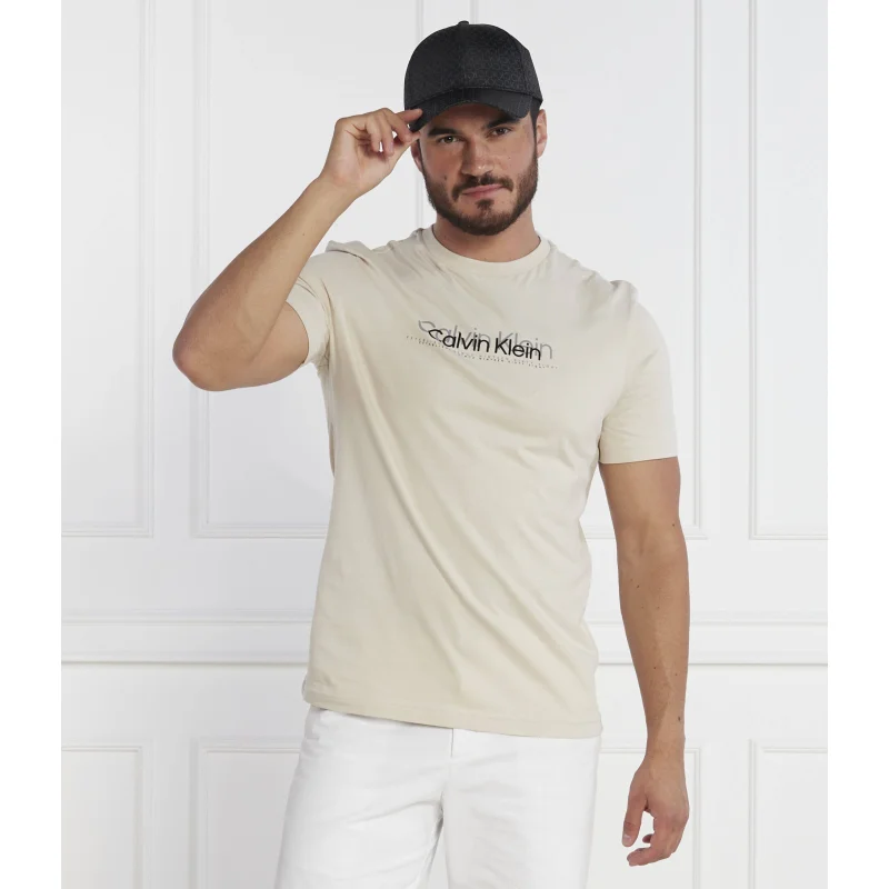 Calvin Klein T-shirt DOUBLE FLOCK LOGO | Regular Fit