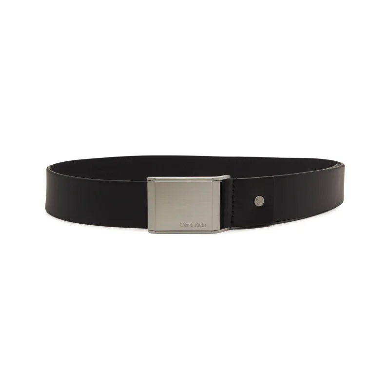 Calvin Klein Skórzany pasek ADJ BEVELED PLAQUE 35MM