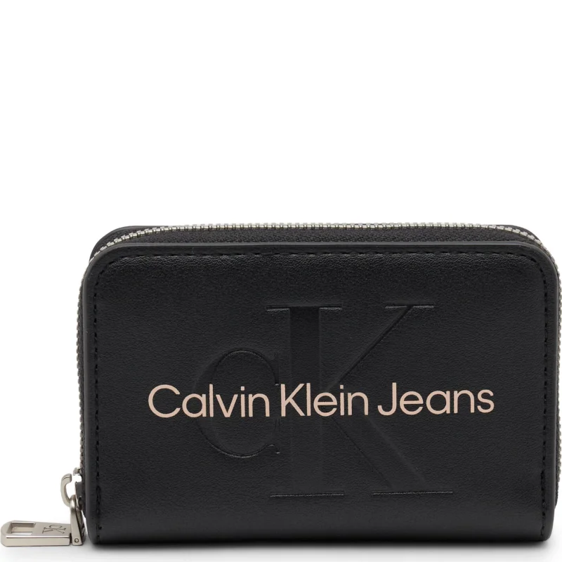 CALVIN KLEIN JEANS Portfel SCULPTED MED ZIP AROUND MONO