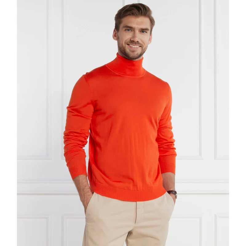 BOSS Wełniany golf Musso-P | Slim Fit