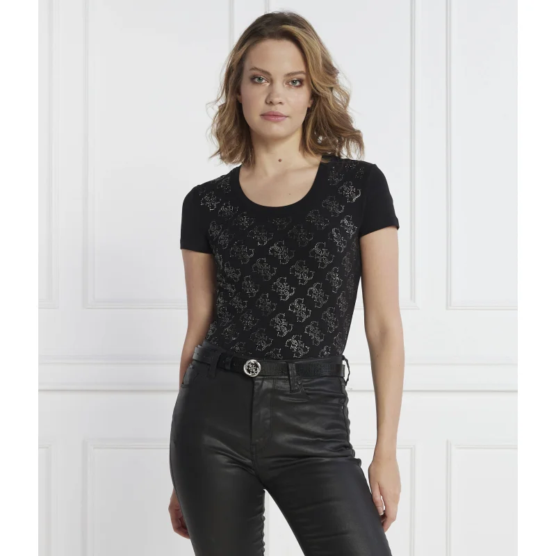 GUESS Bluzka SS CN 4G ALLOVER TEE | Regular Fit