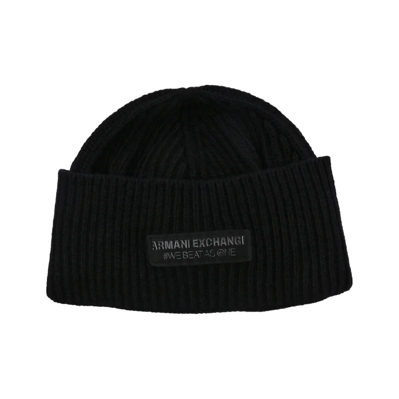 Armani Exchange Wełniana czapka