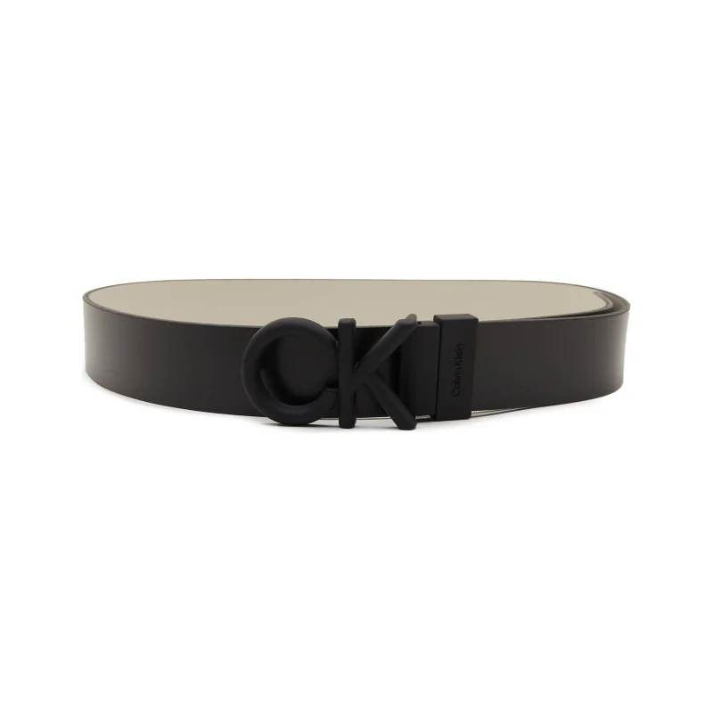 Calvin Klein Skórzany pasek ADJ/REV CK RUBBER BOMBE 35MM